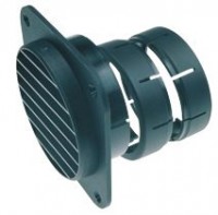 Swivelling Air Outlet SCW 2 for Air Conditioners Saphir, Black