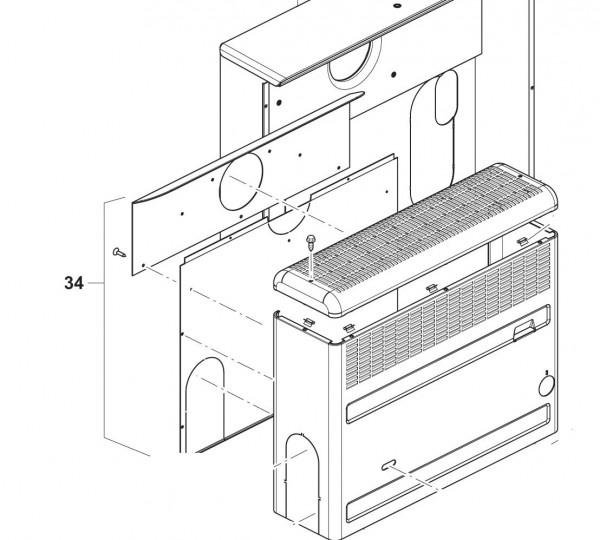Rear Panel RWS with Heat Deflector