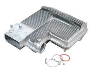 Heat Exchanger Complete with Exhaust Pipe Brackets