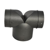 T-Piece ø 80 mm, Outlet 2 x ø 65/72 mm