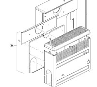 Rear Panel with Heat Deflector