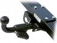 Tow Bar for ALKO-Chassis / all Types with Load-bearing Frame Extension, Removable Ball Head