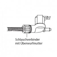 Hose connector with union nut