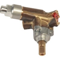Gas Tap, angled for large burner for Dometic combinations, old and HSG 2370