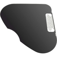 Glass Cover, black for Thetford Hob Triangle Basic Line 330, left, hob dimensions 48 x 48 cm