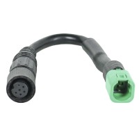 Camera Adapter, 6-pole mini threaded coupling to 7-pole plug