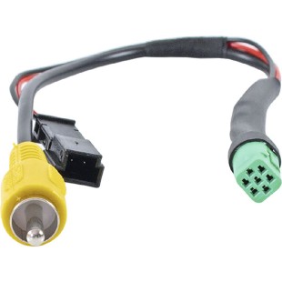 Monitor Adapter, 7-pole plug, green, to RCA connector