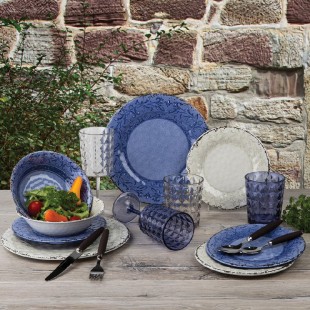 Melamine Tableware Set Stone Line