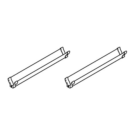 Y-Rail, Short (2 Pcs.), incl. Bike Holder