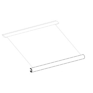 Cover Lead Rail incl. Roller Tube, Thule Caravan Style