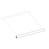 Cover Lead Rail incl. Roller Tube, Thule Caravan Style