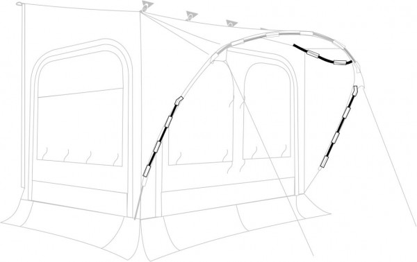 Tent Poles Roof Arch Thule QuickFit