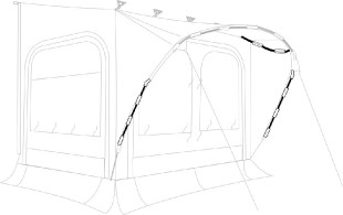 Tent Poles Roof Arch Thule QuickFit