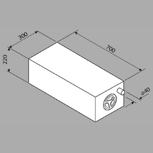 Nádrž Fusion EV0905 43 L