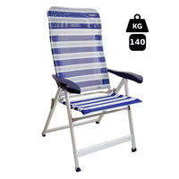 Skládací židle Crespo Luxus Plus, modrošedá