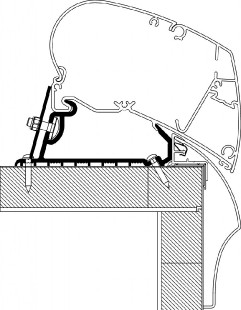 Střešní adaptér pro markýzy Thule Omnistor na Hobby od r. 2013