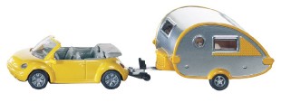 Model VW Brouk Cabrio s s karavanem