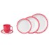  Colour: červená, Tableware Type: Tableware Set 20 Pieces