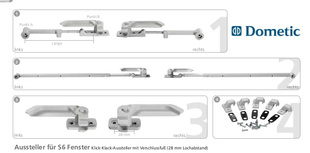 Okno Dometic S6 – náhradní díly