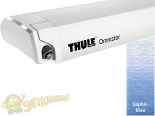 Markýza Thule Omnistor 6200, bílé tělo, plátno Saphir Blue