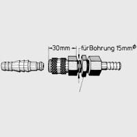 Quick Coupling for Supply Connection for Water