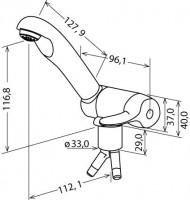 Single Lever Mixer Keramik Style Chrome