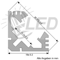 Aluminium Profile Square Design 1