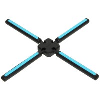 folding silicon trivet, blue 3