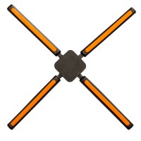 folding silicone trivet, orange 4
