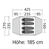 dome tent Odyssey 4, draft 4