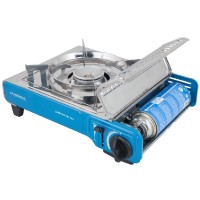cartridge gas stove Camp Bistro DLX, gas cartridge compartment open 1