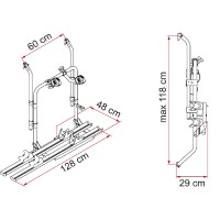 Carry-Bike 200 D Ducato up to 2000, VW LT, MB 100 1