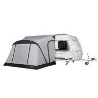 partial tent Quick'N Easy Air, front covered with closed side entrance 1