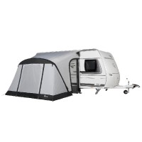partial tent Quick'N Easy Air, front covered with opened side entrance 2